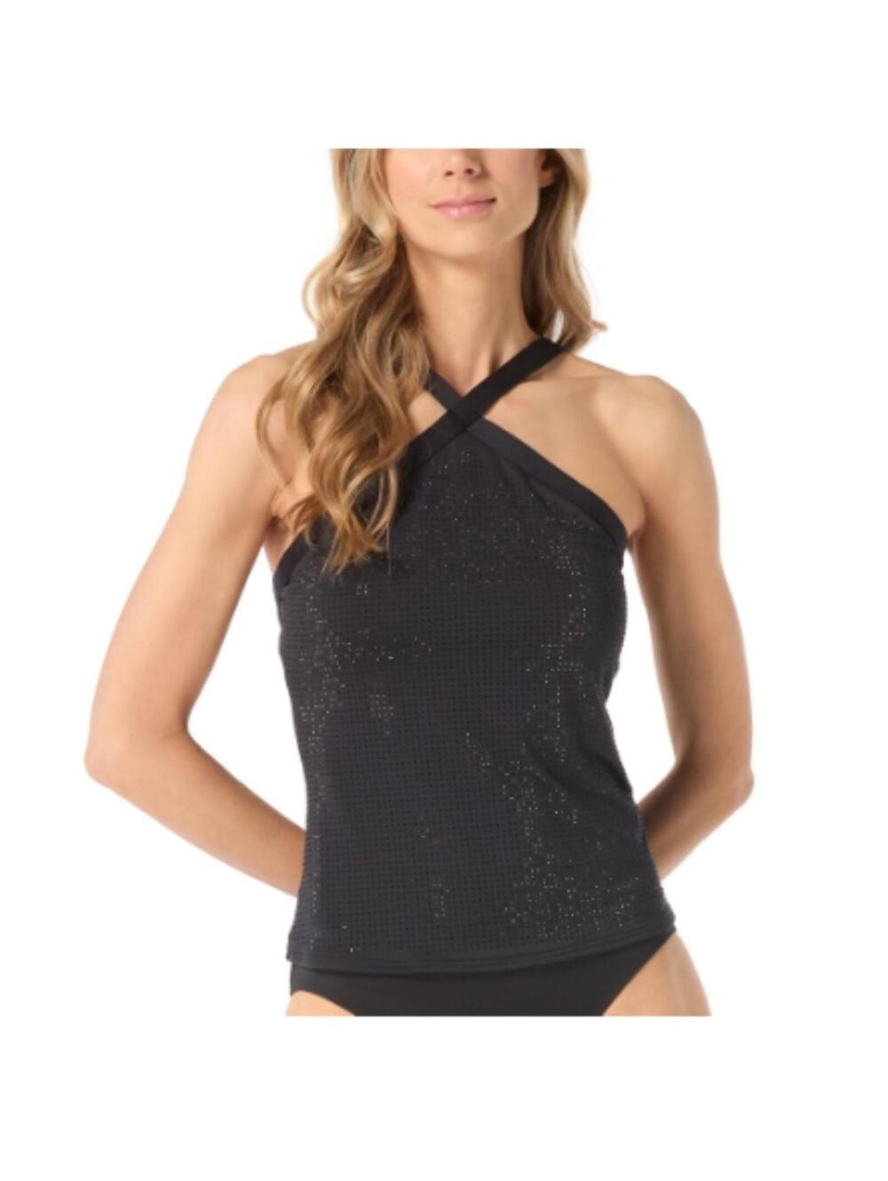 Michael Michael Kors Womens Studded High Neck Tankini Top